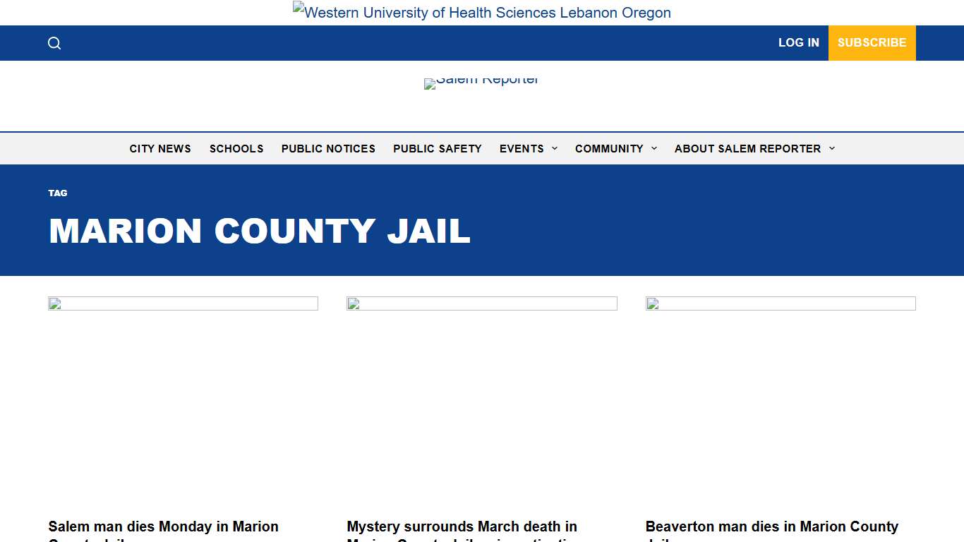 MARION COUNTY JAIL Archives - Salem Reporter